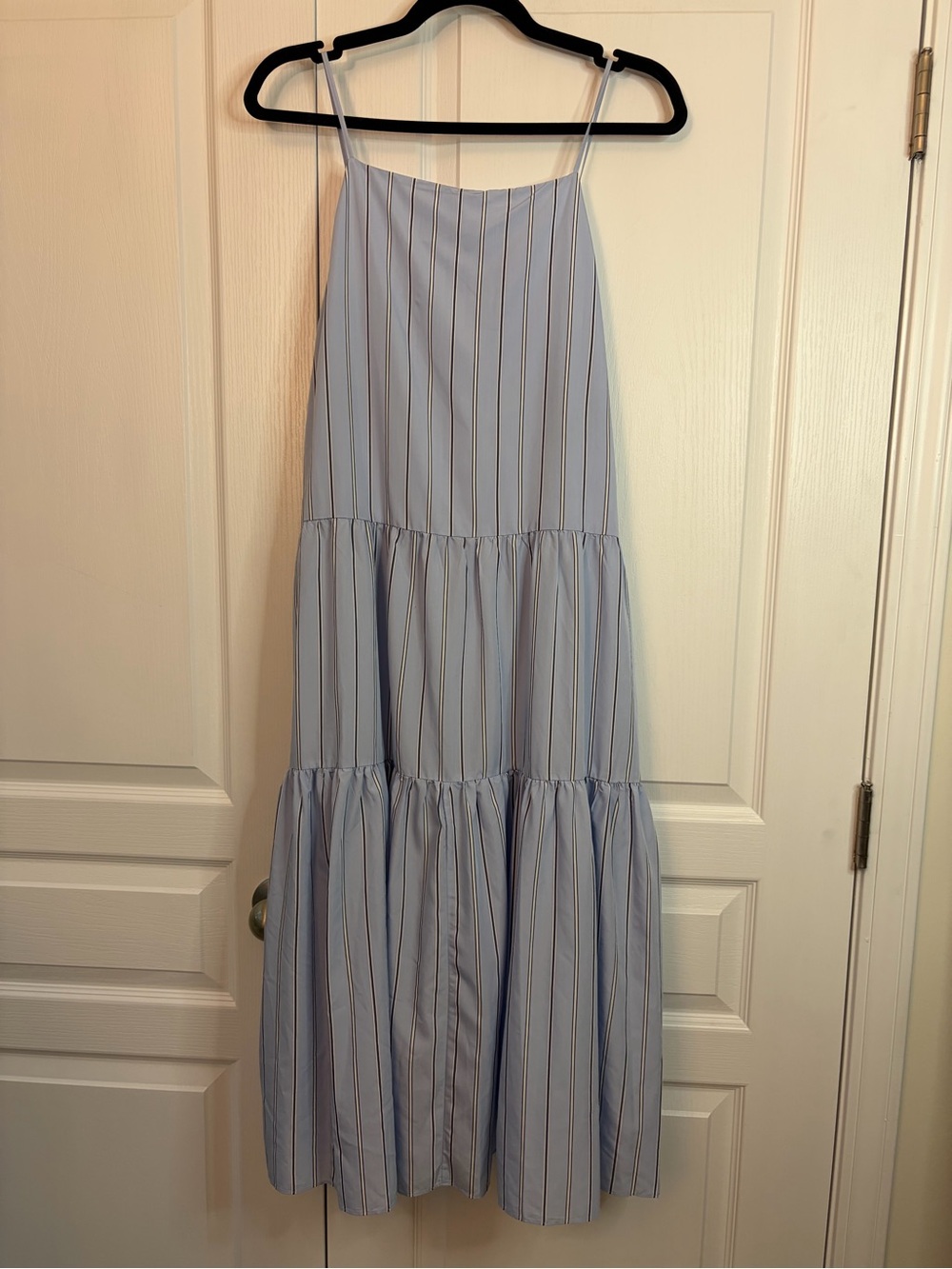 & Other Stories Stockholm Atelier Tiered Square Neck Dress | Size US 8